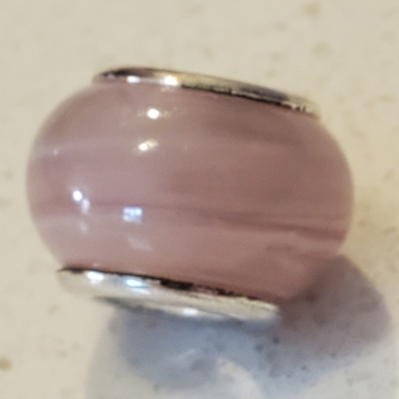 Pandora Style Murano Pale Pink Charm - Picture 3 of 5